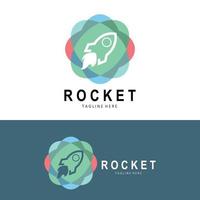 Rocket Logo Design, space exploration vehicle vector