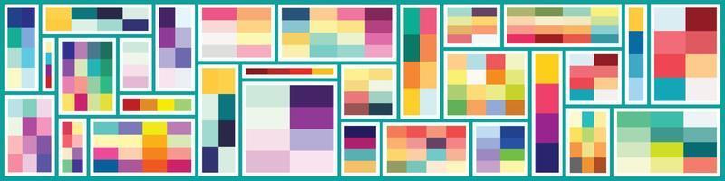 Collection of Happy colour pallet vector