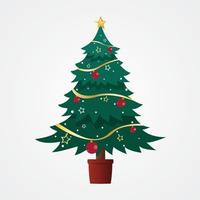 Christmas tree isolated, Christmas tree vector