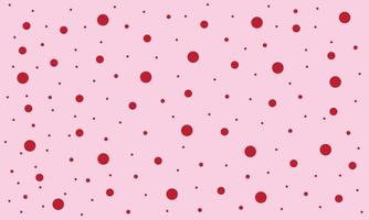 Flat design pink polka dot pattern background vector