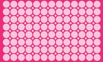 Flat design pink polka dot background vector