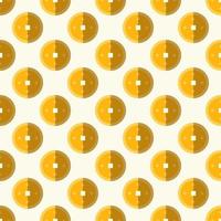 Colorful seamless pattern of flat Chinese golden coin vector