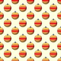 Cartoon Christmas bauble pattern for postcards, textile, covers, web sites vector