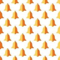 Seamless vector pattern of yellow bell ring for web sites, books, printing and wrapping