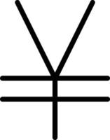 Yen Sign Vector Icon Design