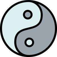 Yin Yang Vector Icon Design