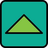 Caret Square Up Vector Icon Design