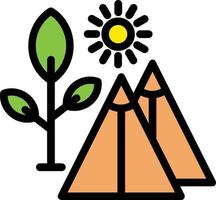 Campground Vector Icon Design
