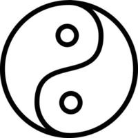 diseño de icono de vector de yin yang