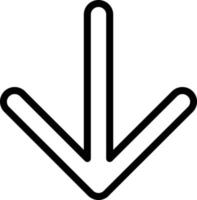 Arrow Down Vector Icon Design
