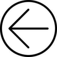 Arrow Circle Left Vector Icon Design
