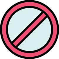 Ban Vector Icon Design