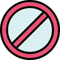 Ban Vector Icon Design