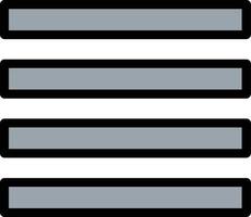 Align Justify Vector Icon Design
