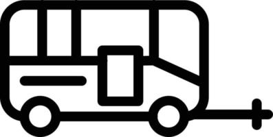 diseño de icono de vector de caravana