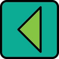 Caret Square Left Vector Icon Design
