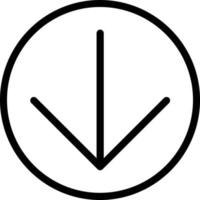 Arrow Circle Down Vector Icon Design