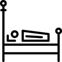 diseño de icono de vector de cama