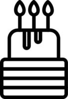 Birthday Cake Vector Icon Design