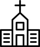 diseño de icono de vector de iglesia