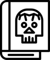 diseño de icono de vector muerto de libro