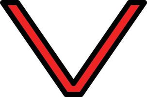Angle Down Vector Icon Design