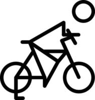 Biking Vector Icon Design