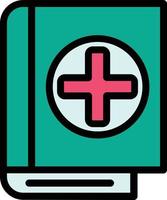 Book Medical Vector Icon Design