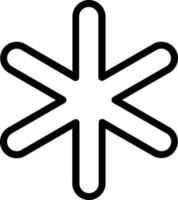 Asterisk Vector Icon Design
