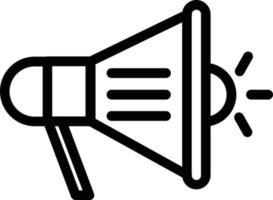 Bullhorn Vector Icon Design