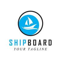 shipboard logo and vector with slogan template