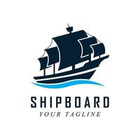 shipboard logo and vector with slogan template