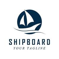 shipboard logo and vector with slogan template