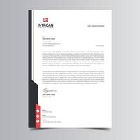 Modern and Corporate Letterhead Template vector