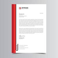 Modern and Corporate Letterhead Template vector