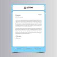 Modern and Corporate Letterhead Template vector