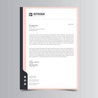 Modern and Corporate Letterhead Template vector