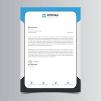 Modern and Corporate Letterhead Template vector