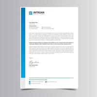 Modern and Corporate Letterhead Template vector