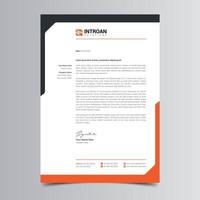 Modern and Corporate Letterhead Template vector