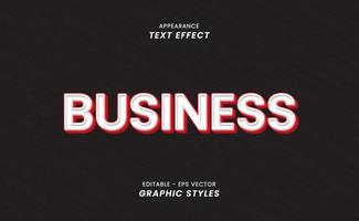 Text effect appearance - with Business lettering vector