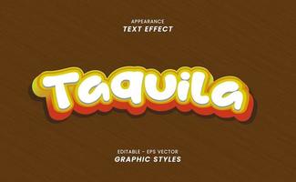 Text effect appearance - with Taquila lettering vector