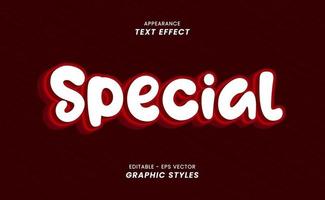 Appearance Text Effects - With Special Words vector