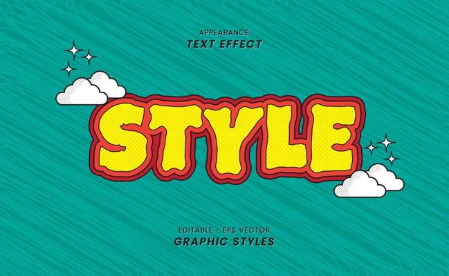 Appearance Text Effects - With Words Editable Style.