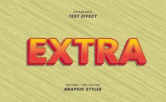 Appearance Text Effects - With Extra Words vector