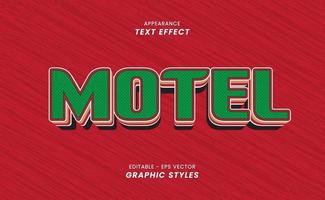 Text Effect - With Retro Theme. vector