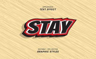 Text Effect - With Retro Theme. vector