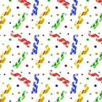 confetti seamless pattern vector