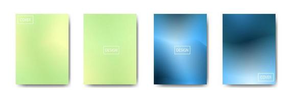 collection of colorful gradient background cover flyers are used for backgrounds, posters, banners vector