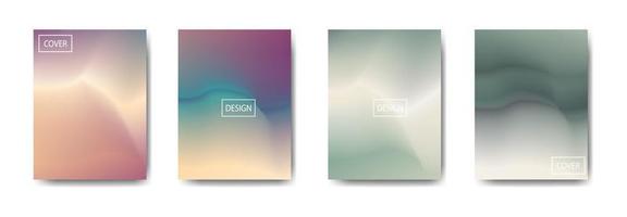 collection of colorful gradient background cover flyers are used for backgrounds, posters, banners vector